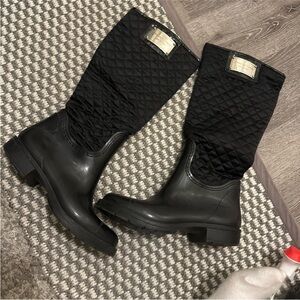 Gianmarco Lorenzi Black Quilted Winter Boots